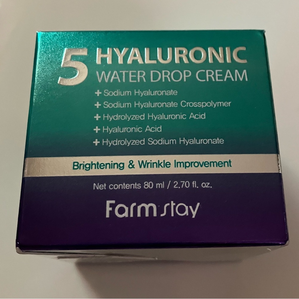 Farmstay - Hyaluronic Water Drop Face Cream, 2.7oz, K Beauty